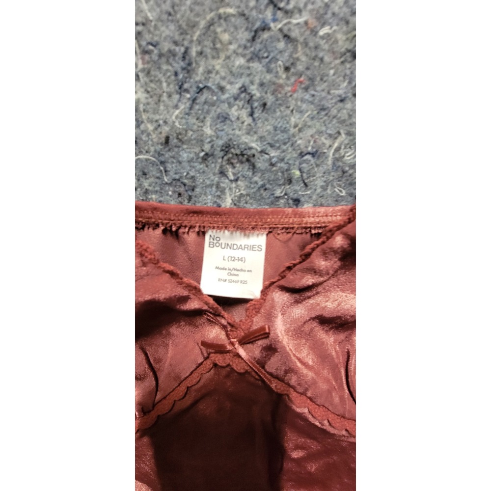 No Boundaries Women's Woven‎ Cami W/Box Wild Ginger Size L (12-14) - Picture 2 of 8